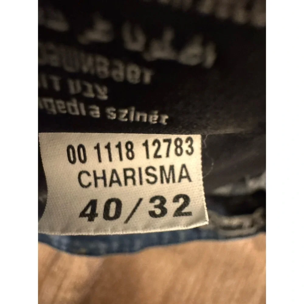 34‎ Heritage Jeans Mens 40X32 Blue Charisma Comfort-Rise Classic Straight Denim